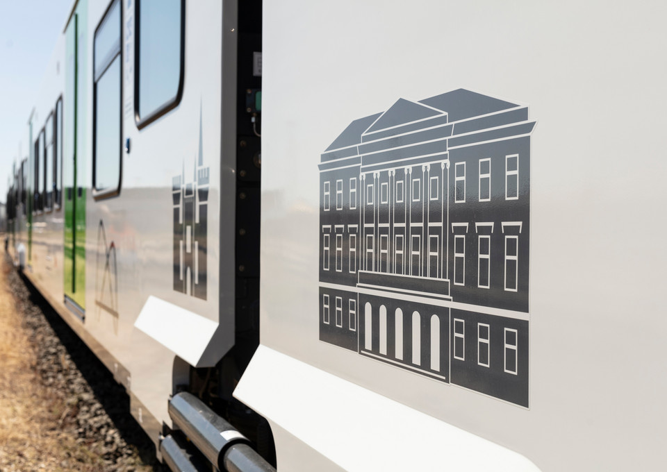 Die Fassade der S-Bahn Rhein-Ruhr