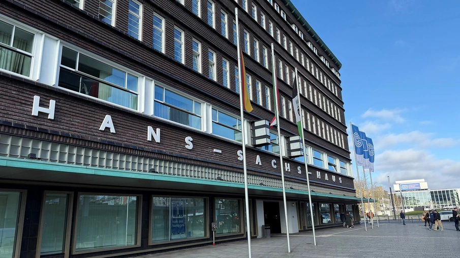 Außenaufnahme des Hans-Sachs-Hauses in Gelsenkirchen