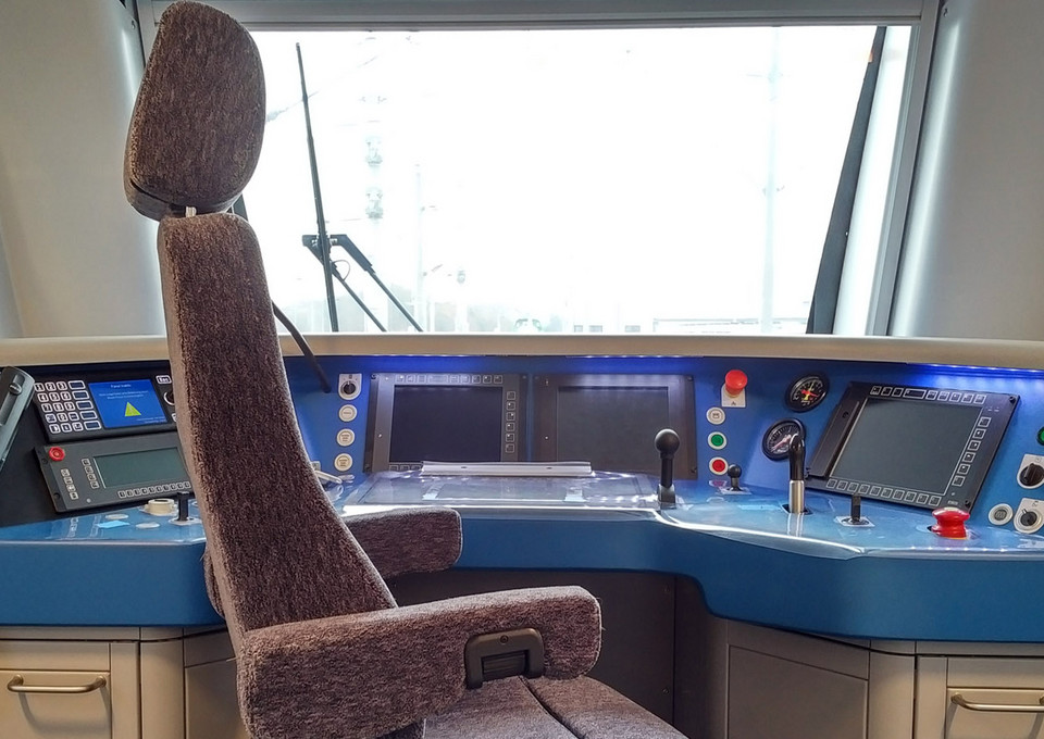 Das Cockpit des Rhein-Ruhr-Express.