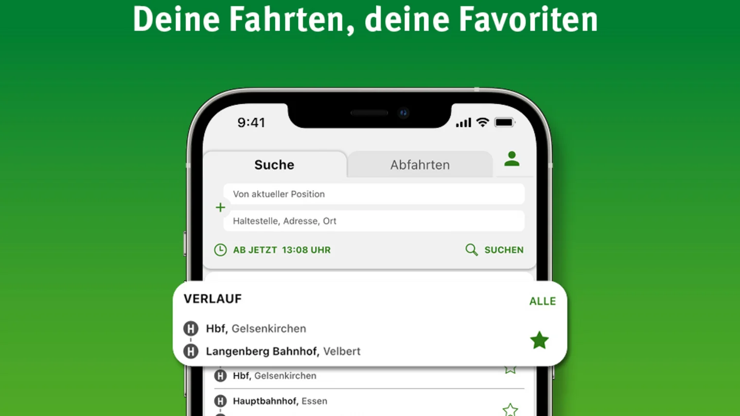 Die neuen Funktionen der VRR-App die zuvor im Text beschrieben wurden
