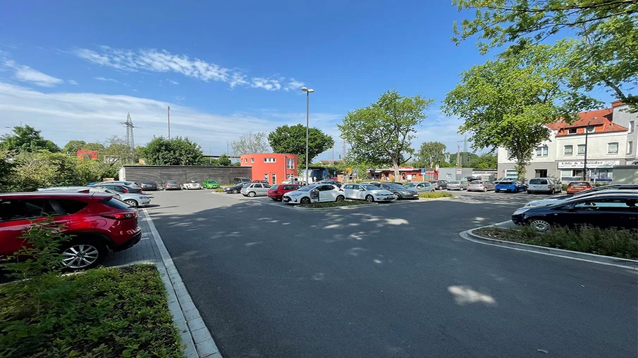 P+R-Parkplatz am Bahnhof in Marl-Sinsen