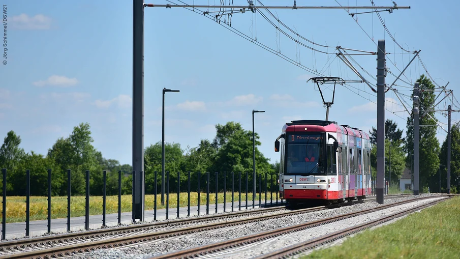 Eine Stadtbahn der DSW21 