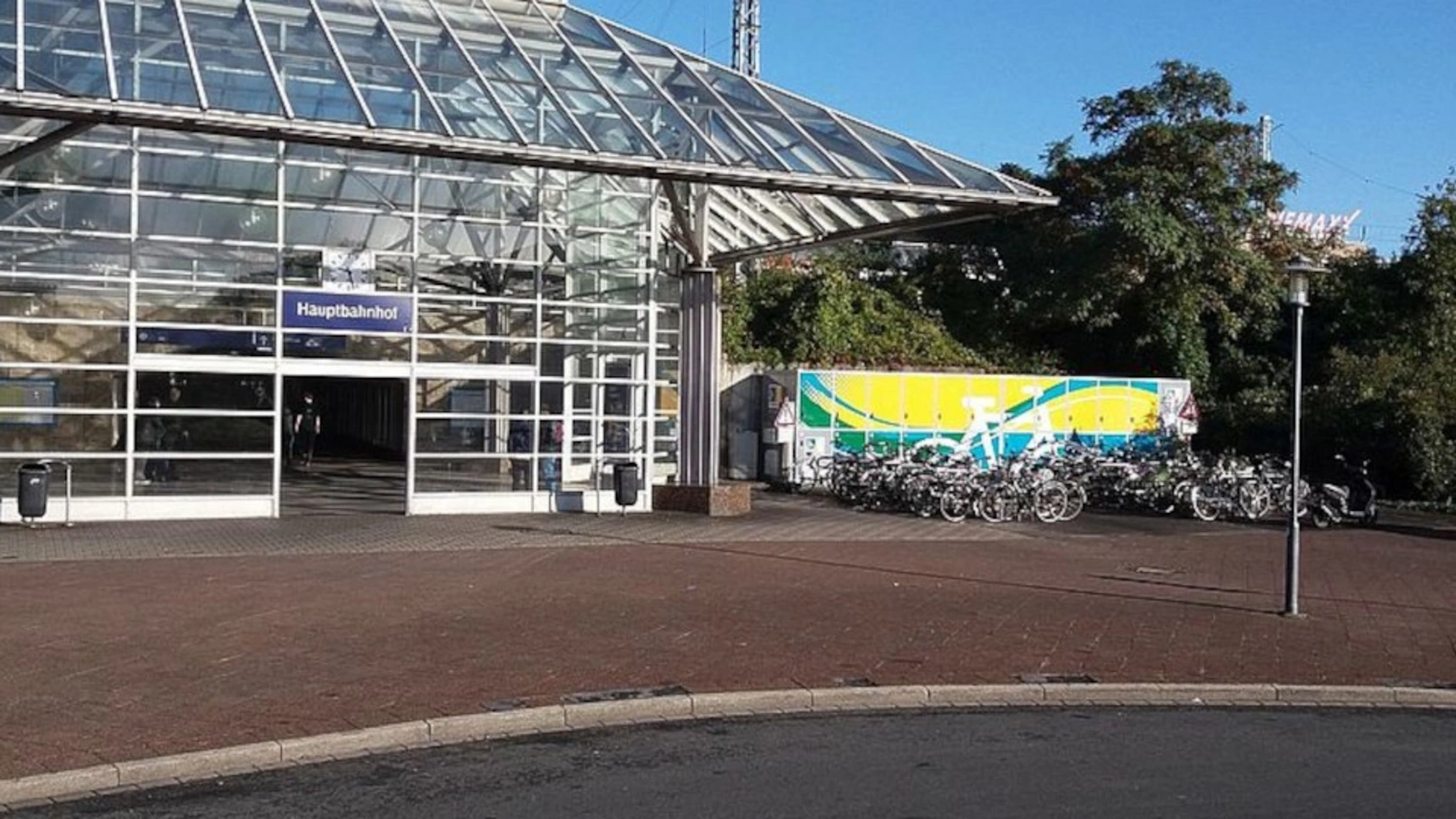 Die DeinRadschloss Anlage am Hauptbahnhof Krefeld Süd