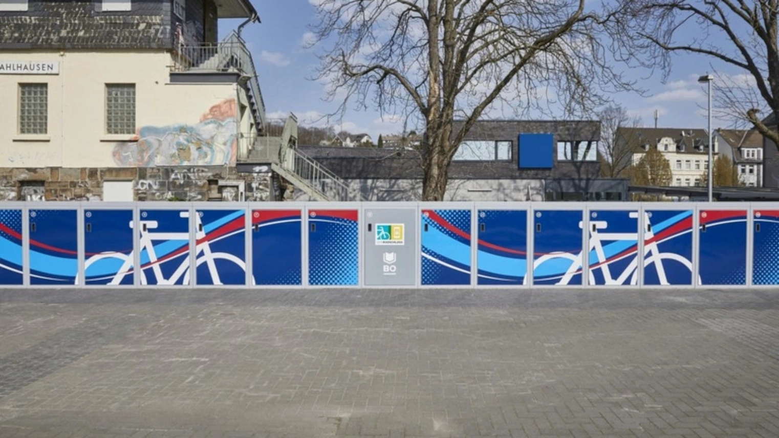 Die DeinRadschloss Anlage am Bahnhof in Bochum Dahlhausen