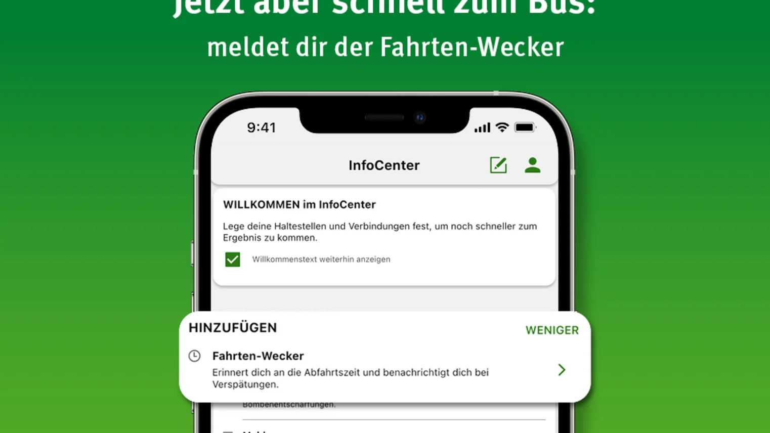 Die neuen Funktionen der VRR-App die zuvor im Text beschrieben wurden