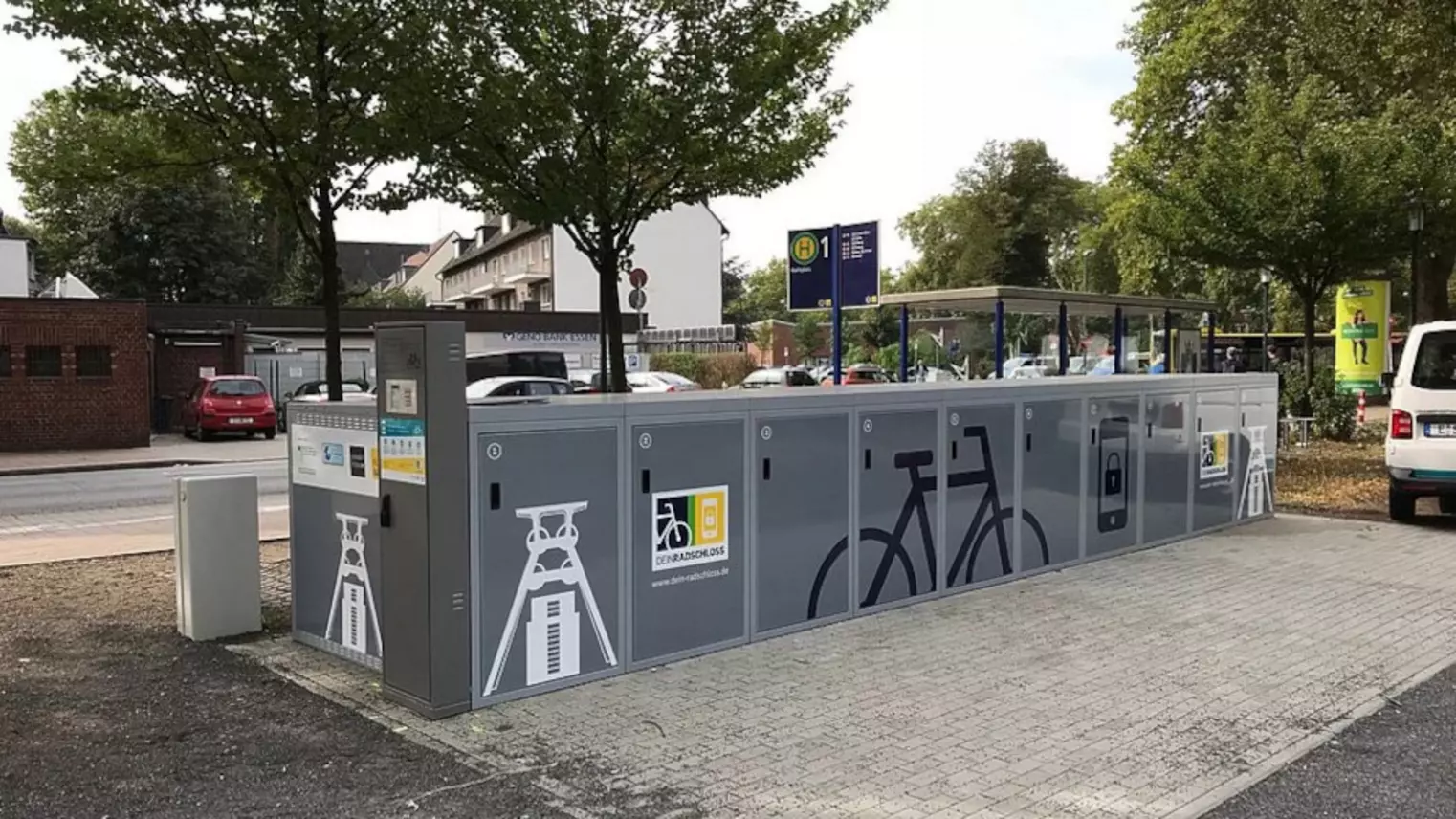 Die DeinRadschloss Anlage Karlsplatz Essen
