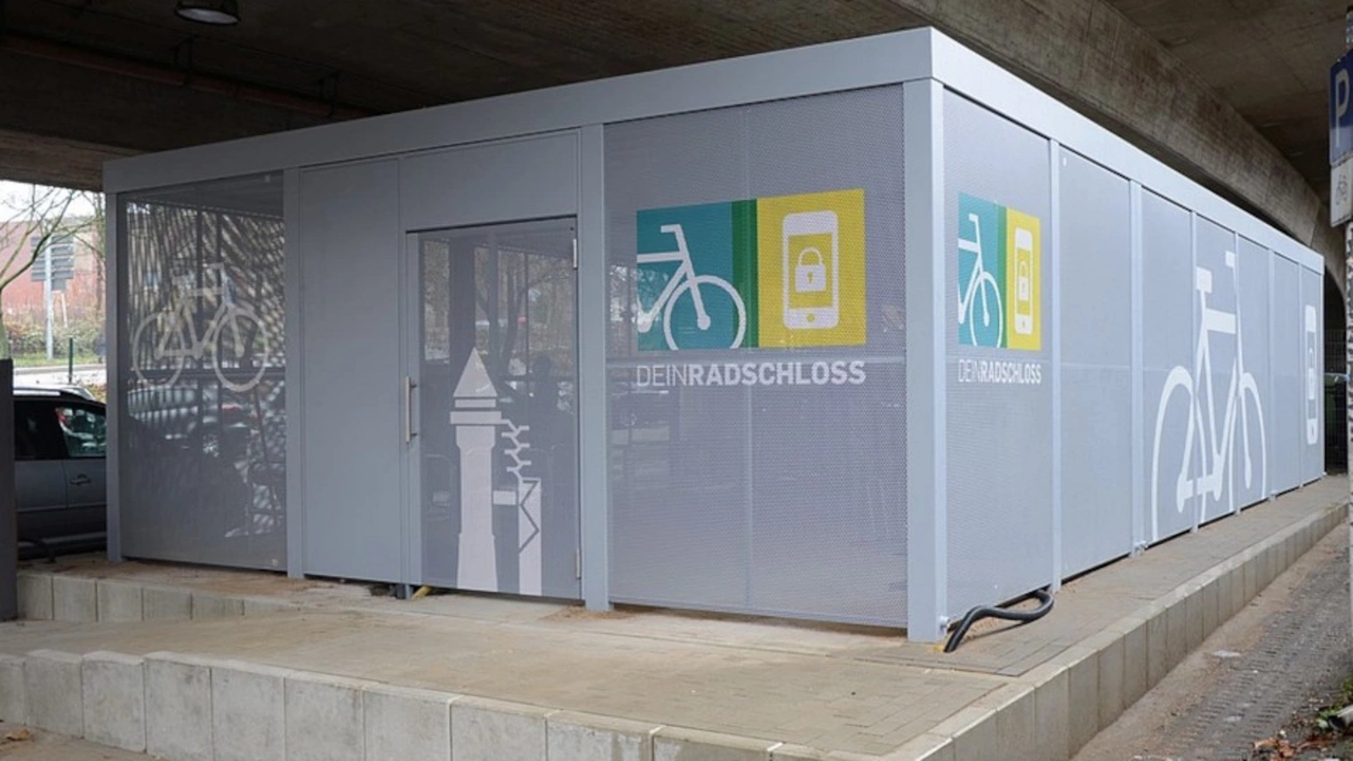 Die DeinRadschloss Anlage am Hauptbahnhof Mülheim