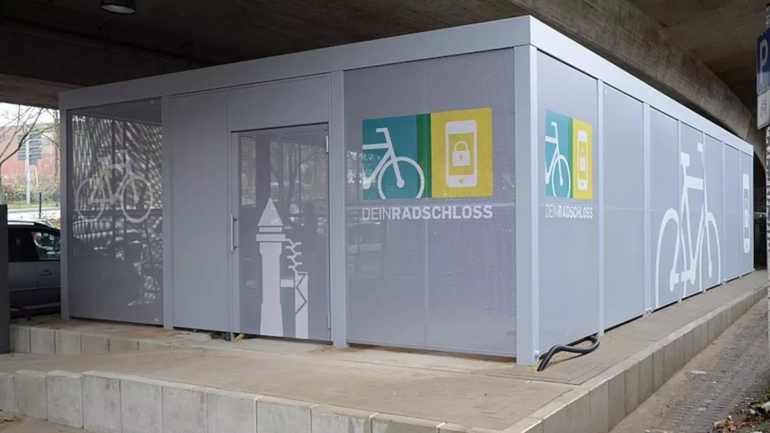 Die DeinRadschloss Anlage am Hauptbahnhof Mülheim