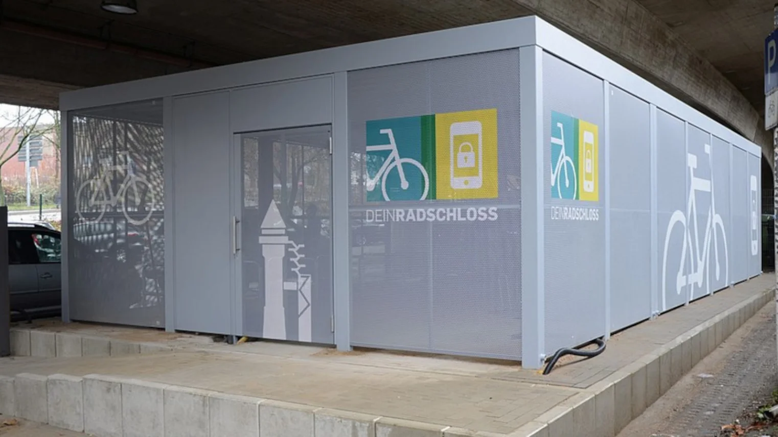 Die DeinRadschloss Anlage am Hauptbahnhof Mülheim