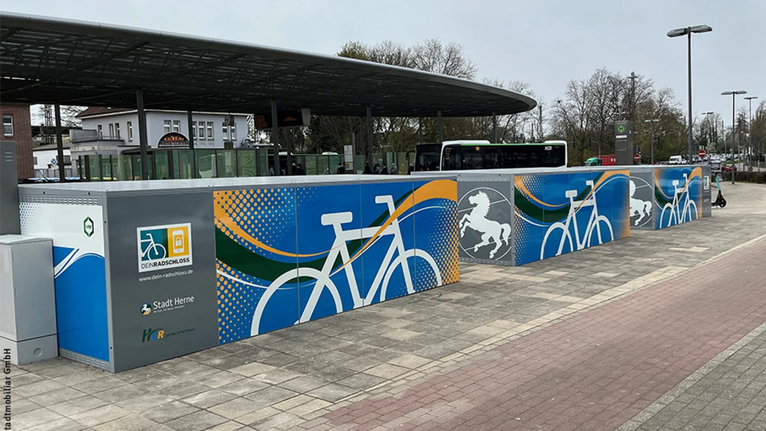 Die DeinRadschloss-Anlagen in Herne am Bahnhof