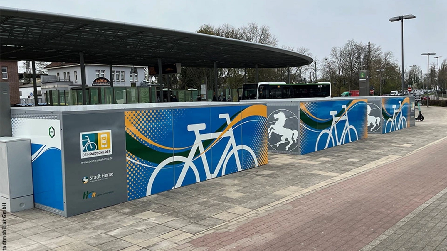 Die DeinRadschloss-Anlagen in Herne am Bahnhof
