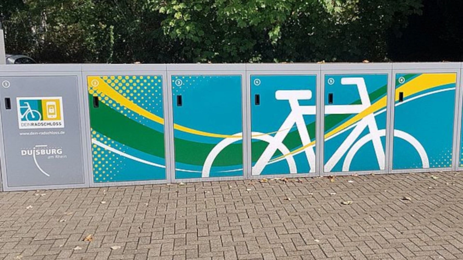 Die DeinRadschloss Anlage am S-Bahnhof Duisburg Grossenbaum
