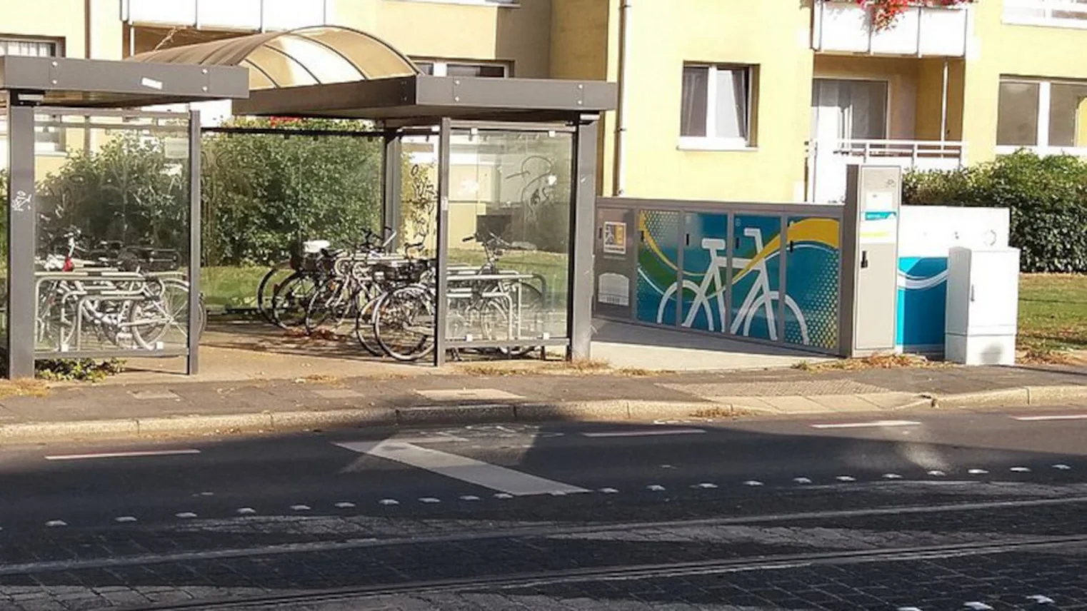 Die DeinRadschloss Anlage Krefeld Eichhornstrasse