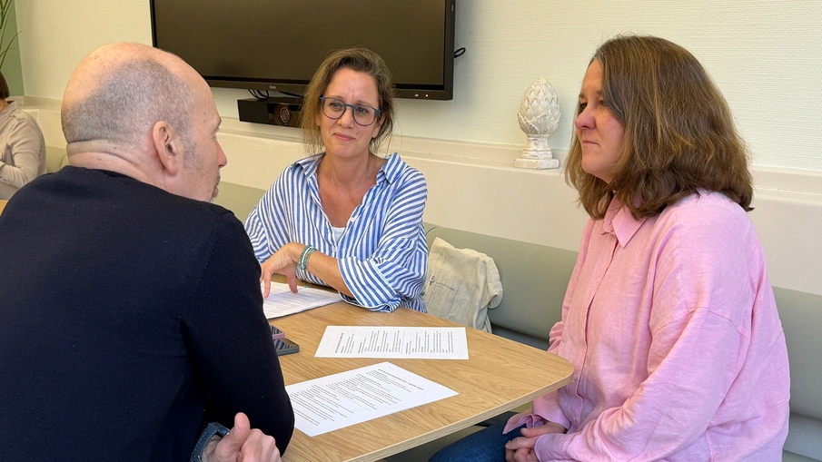 Interview Kooperation Solingen: die drei Gesprächspartner:innen