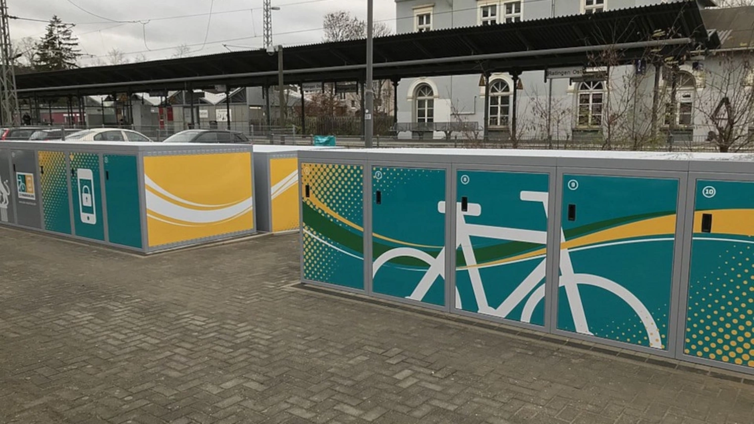 Die DeinRadschloss Fahrradboxen Ratingen Ost