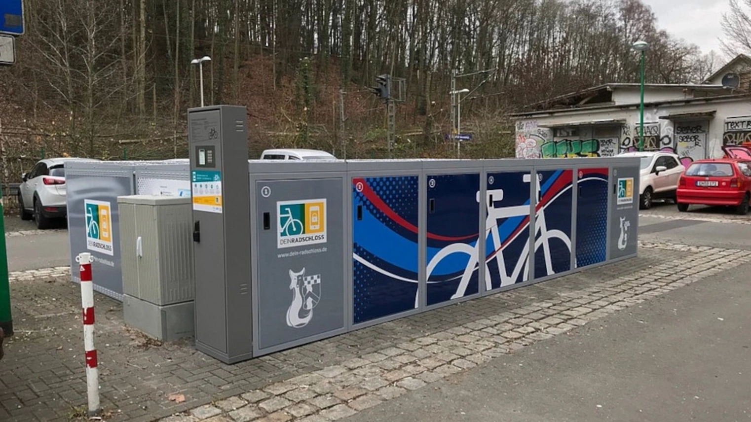 Die DeinRadschloss Anlage am Bahnhof Ennepetal (Gevelsberg)