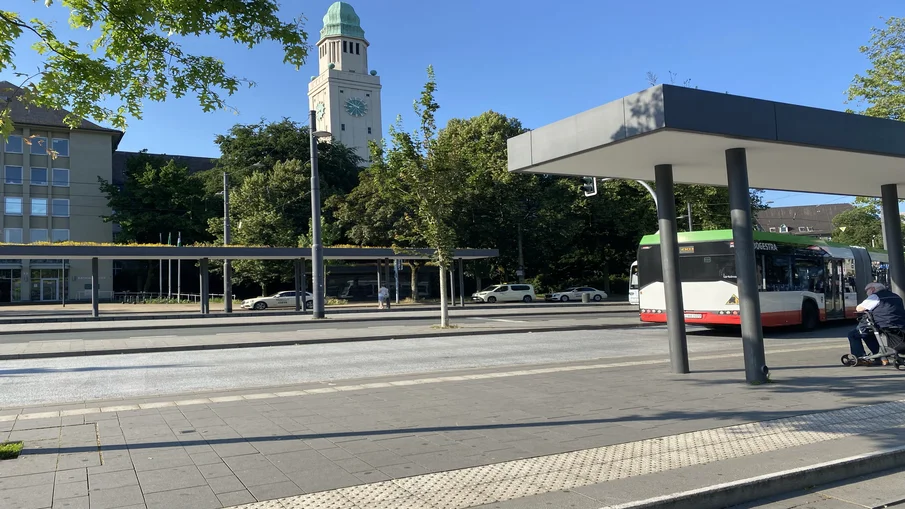 Der Busbahnhof in Buer.