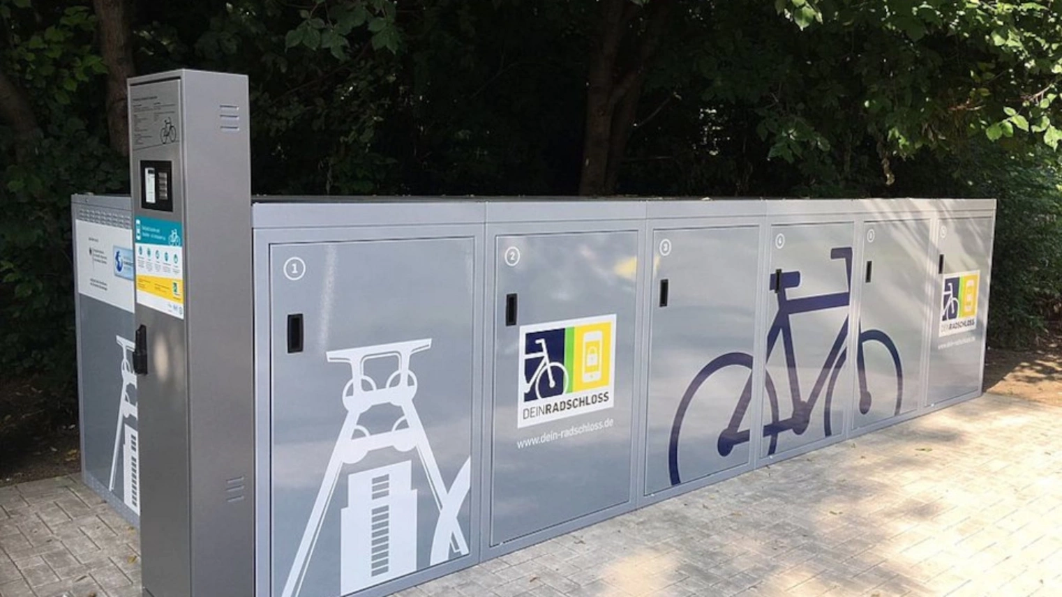 Die DeinRadschloss Anlage Essen Westbahnhof