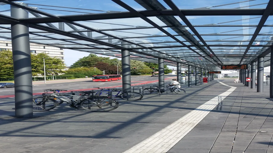 Der Busbahnhof in Velbert.