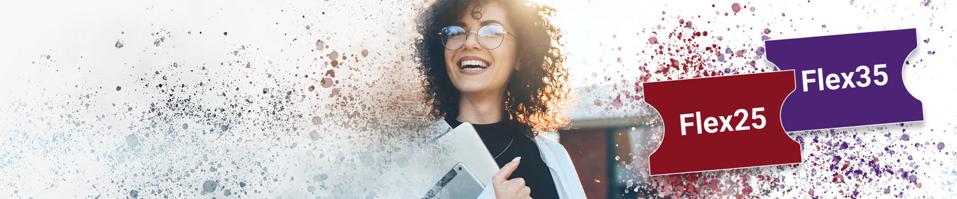 A women is happy about the FlexTickets