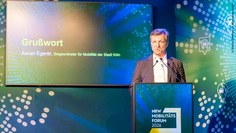 NRW-Mobilitätsforum 2026: Ascan Egerer, Beigeordneter für Mobilität der Stadt Köln
