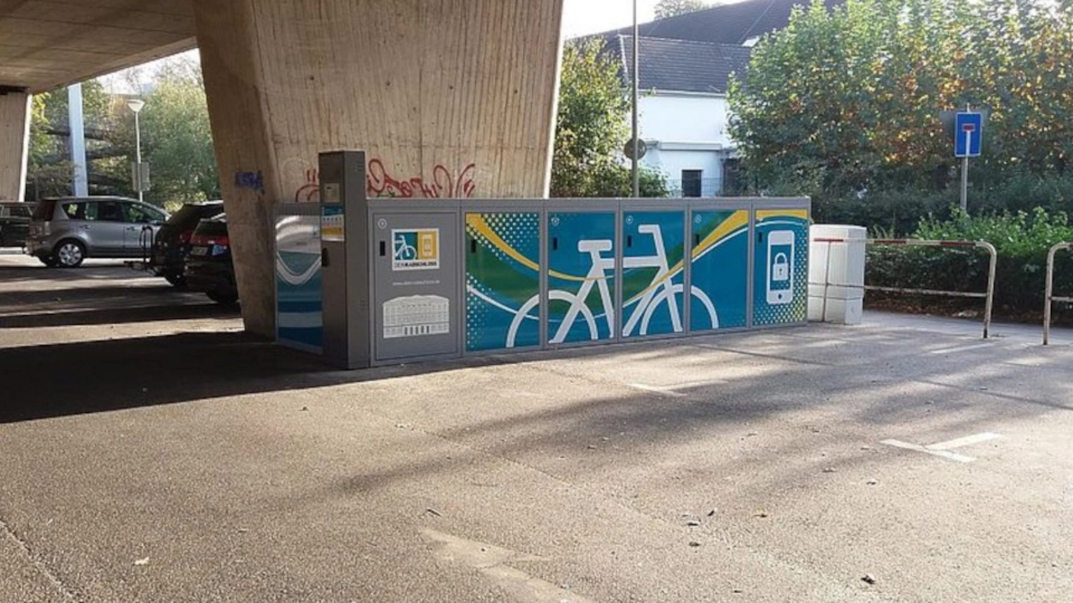 Die DeinRadschloss Anlage Krefeld im Benrader Feld