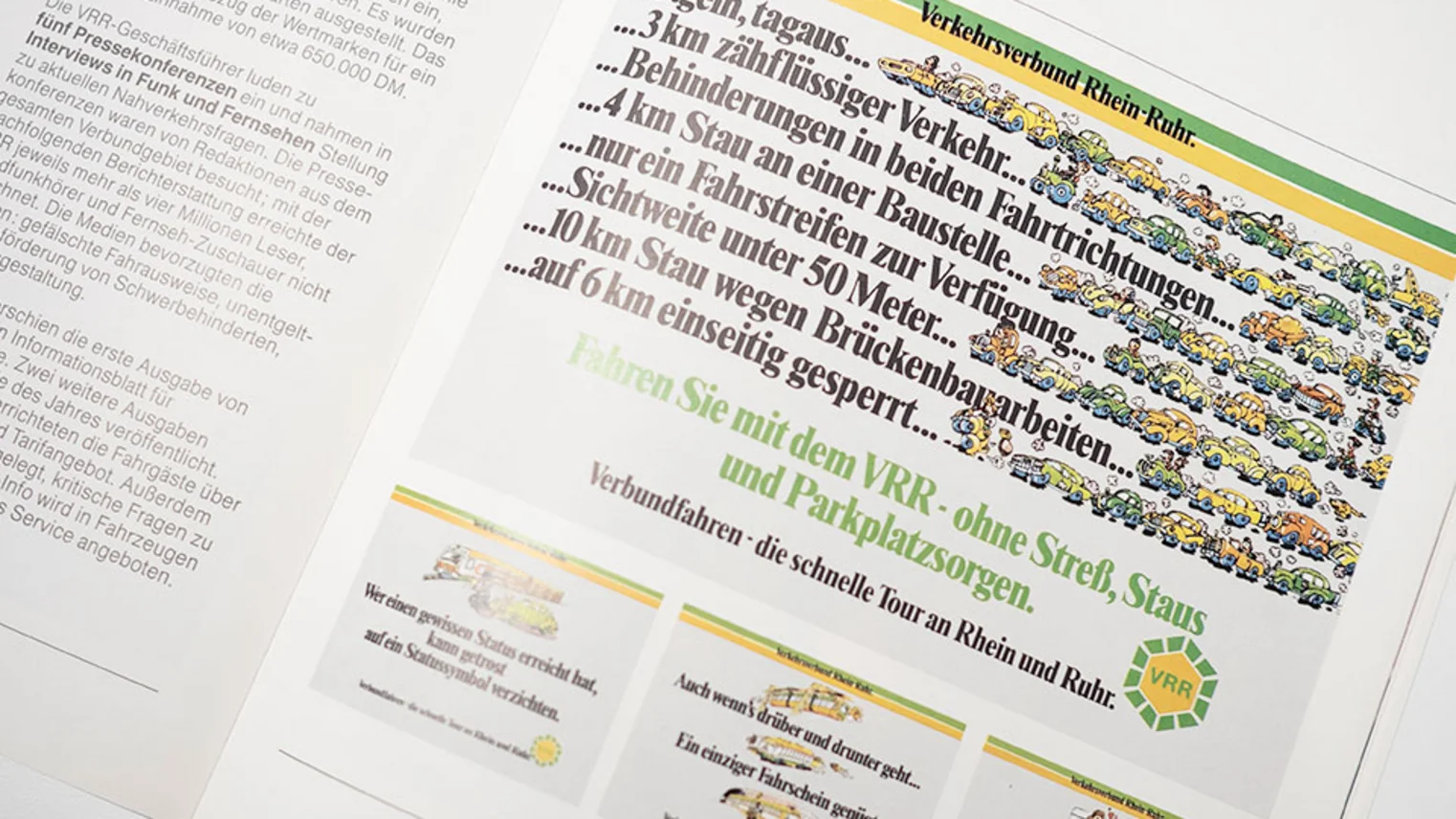Eine frühere Werbeanzeige des Verkehrsverbunds Rhein-Ruhr