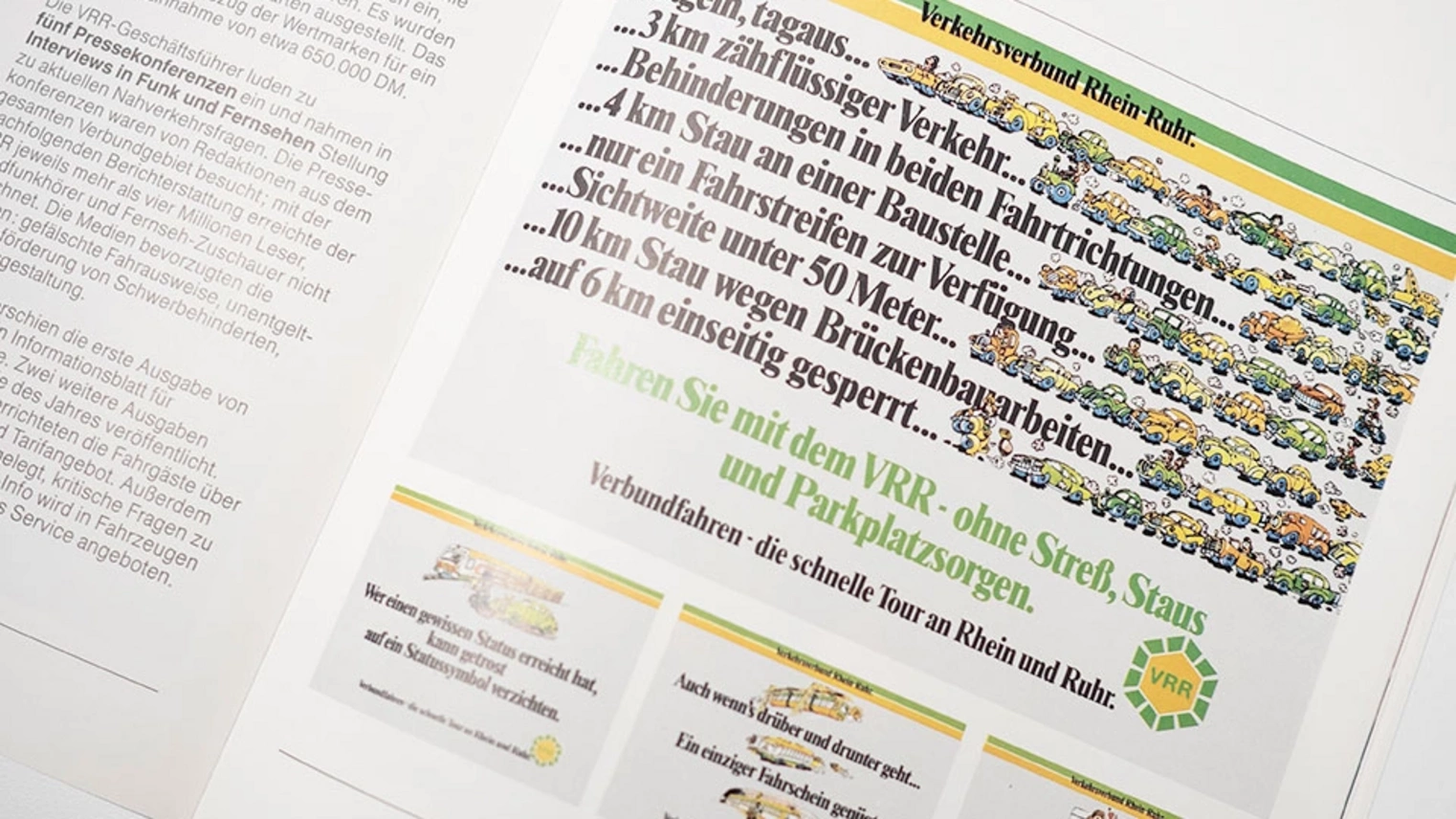 Eine frühere Werbeanzeige des Verkehrsverbunds Rhein-Ruhr