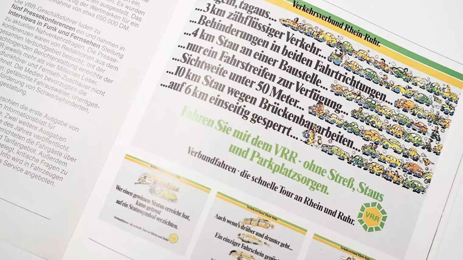 Eine frühere Werbeanzeige des Verkehrsverbunds Rhein-Ruhr