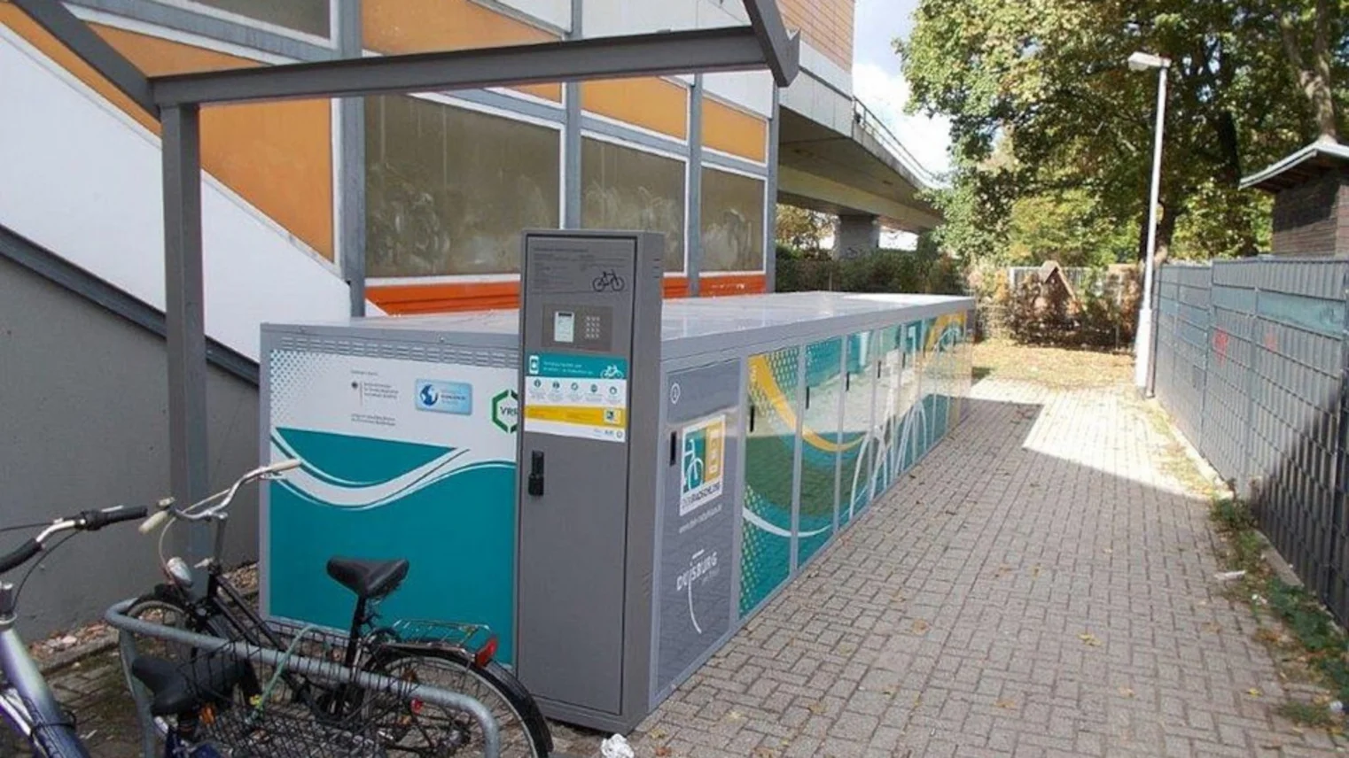 Die DeinRadschloss Anlage Duisburg Münchener Straße