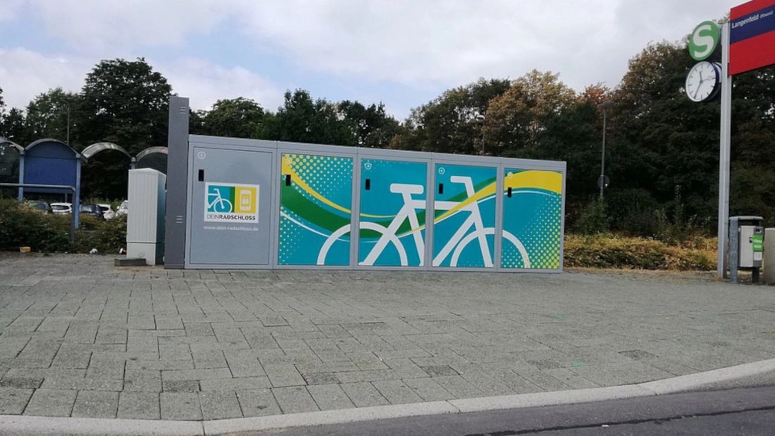 Die DeinRadschloss Anlage am Bahnhof Langenfeld