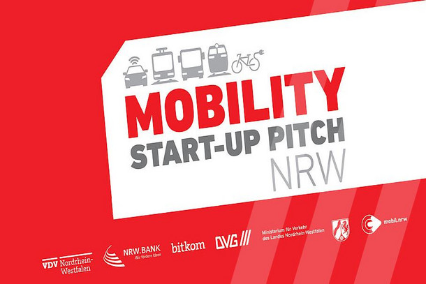 Flyer des Mobility-Start-up-Pitch NRW