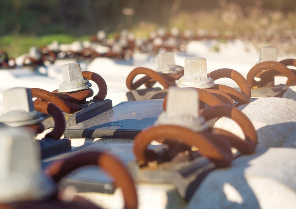 Betonschwellen für den Gleisbau