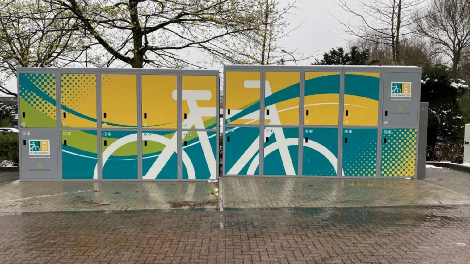 Die DeinRadschloss Anlage am Bahnhof Haan-Gruiten