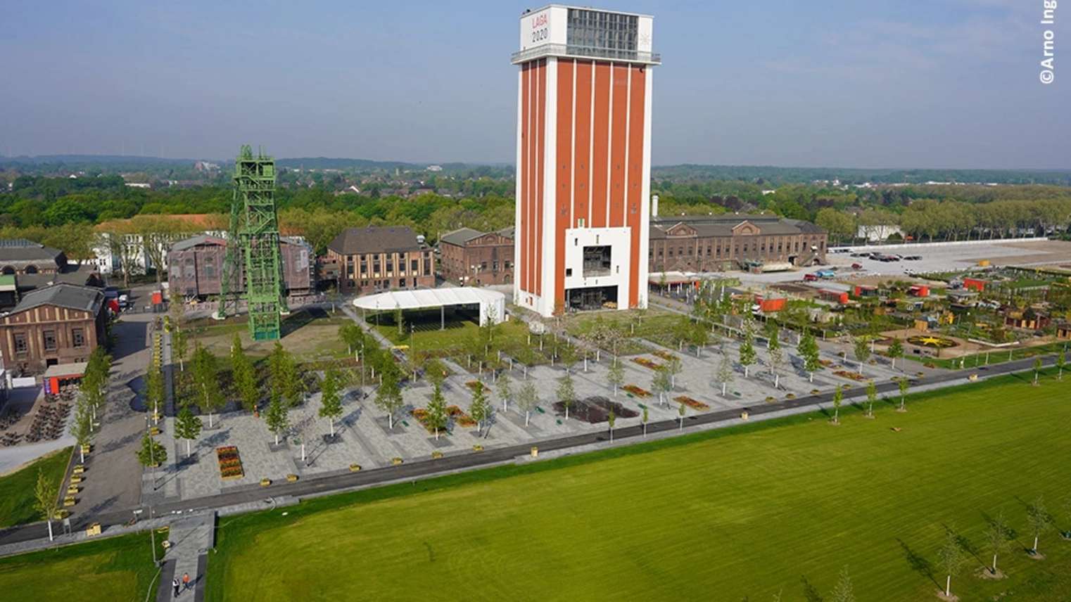 Landesgartenschau aus der Vogelperspektive