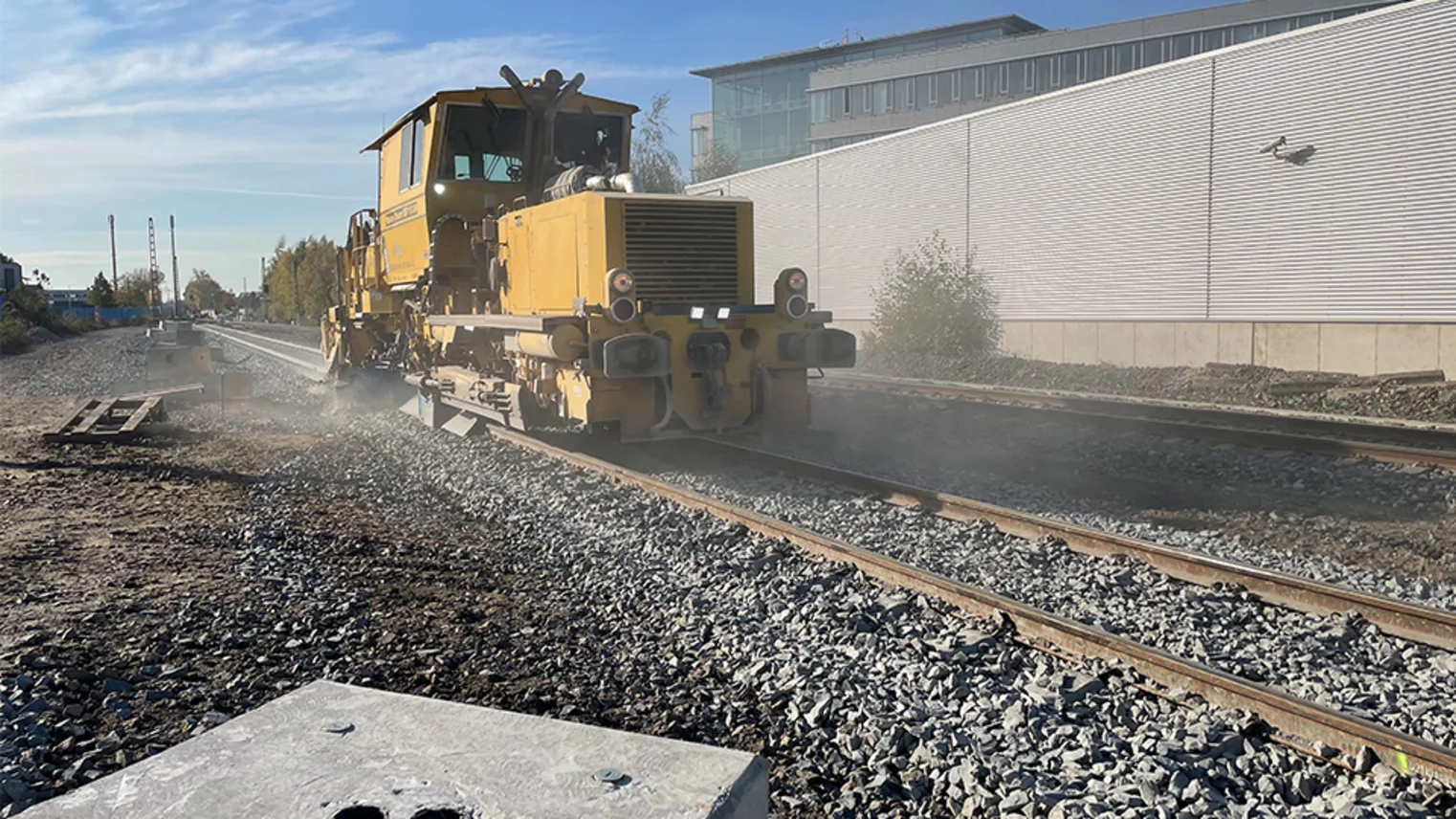 Bauarbeiten am Bahnhof in Bocholt