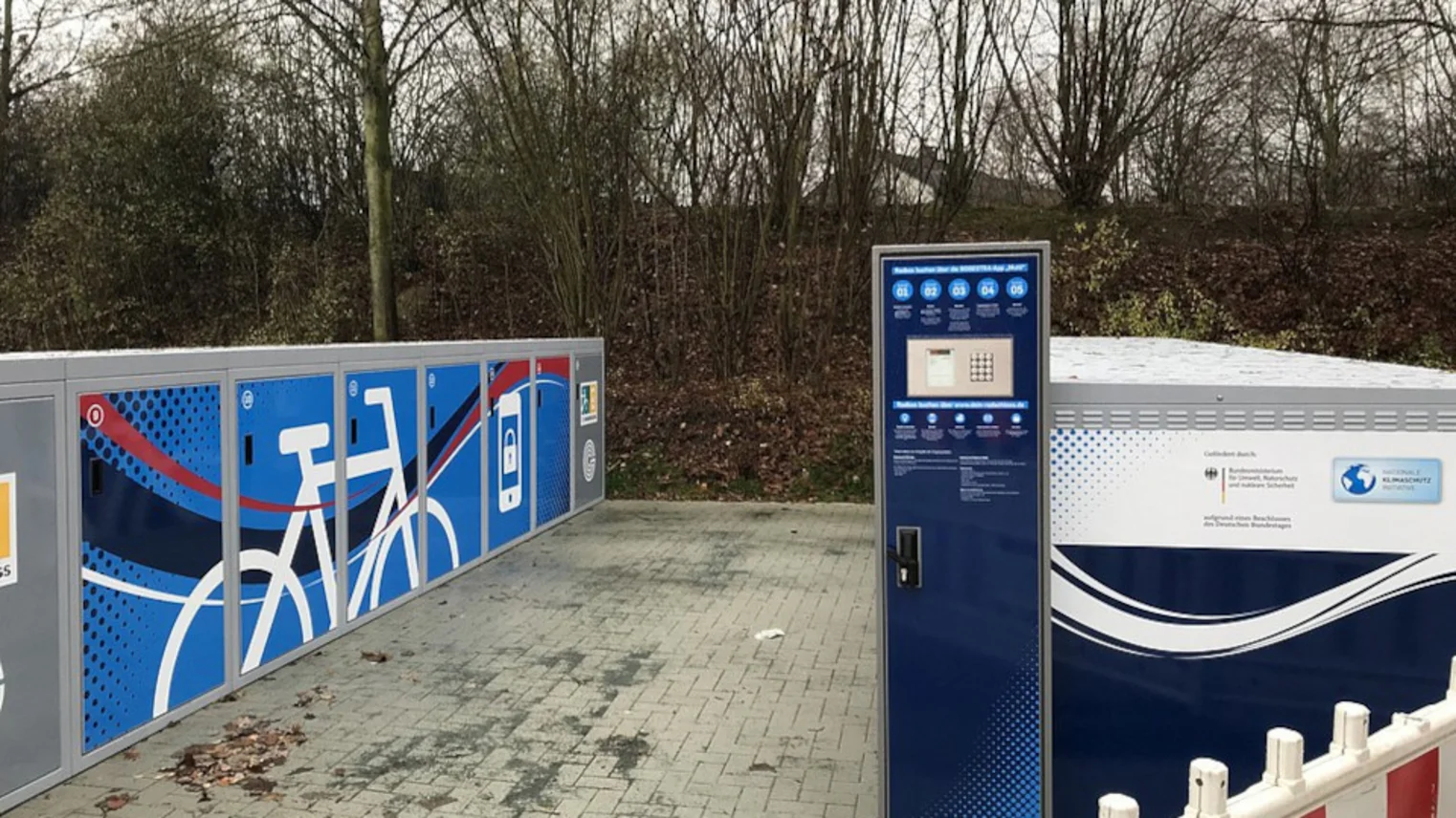 Die DeinRadschloss Anlage am Bahnhof Gelsenkirchen Hassel