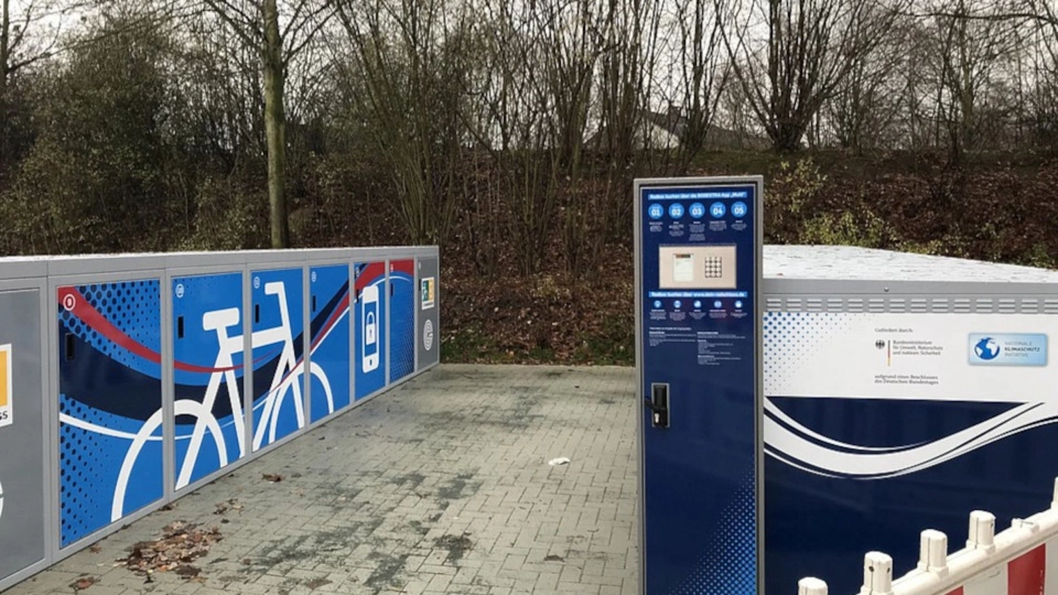 Die DeinRadschloss Anlage am Bahnhof Gelsenkirchen Hassel