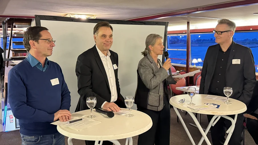 Kommunalpolitisches Forum Rees: Teilnehmende der Podiumsdiskussion