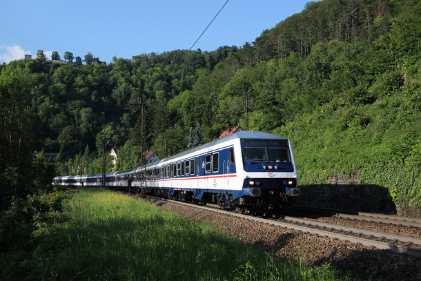 Zug des Verkehrsunternehmens Train Rental GmbH (TRI)