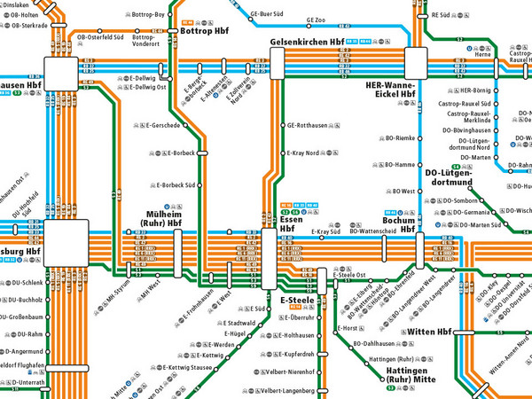 Grafik des Schienenschnellverkehrsplan 2022