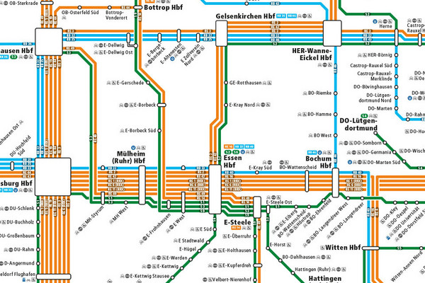 Grafik des Schienenschnellverkehrsplan 2022