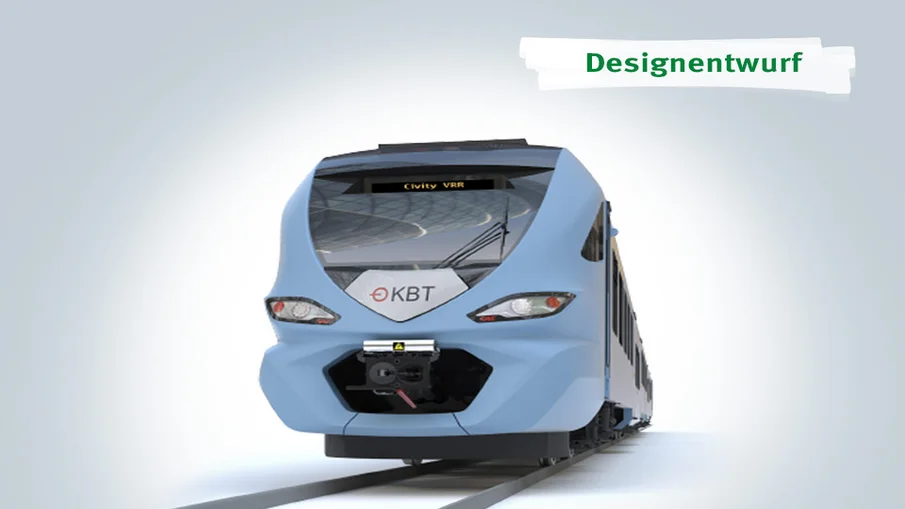 Designentwurf der Front des Langzuges