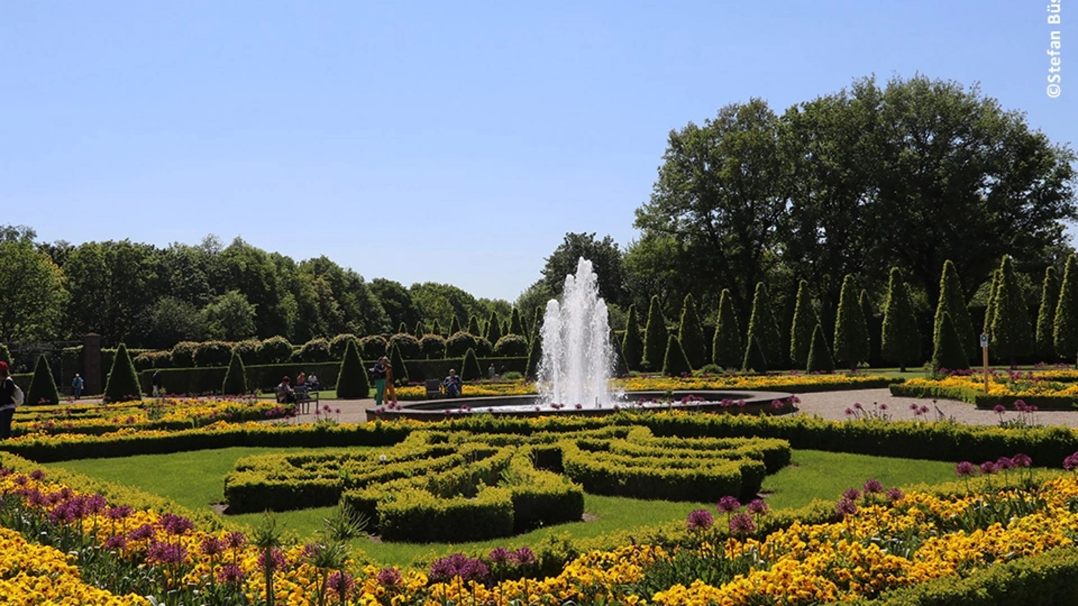 Blumenbeete auf der Landesgartenschau