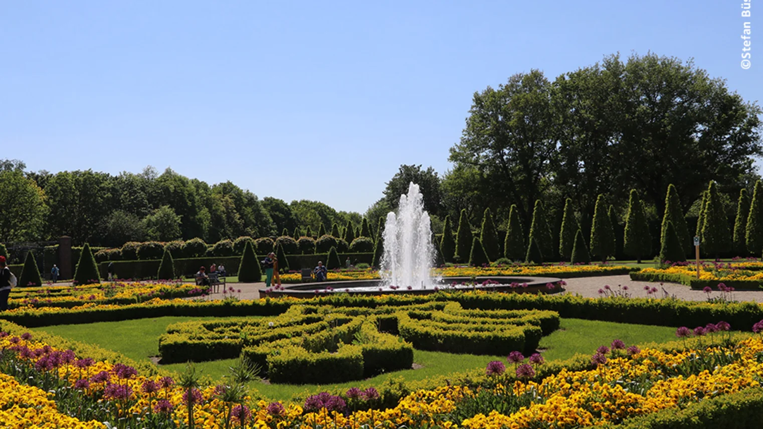 Blumenbeete auf der Landesgartenschau