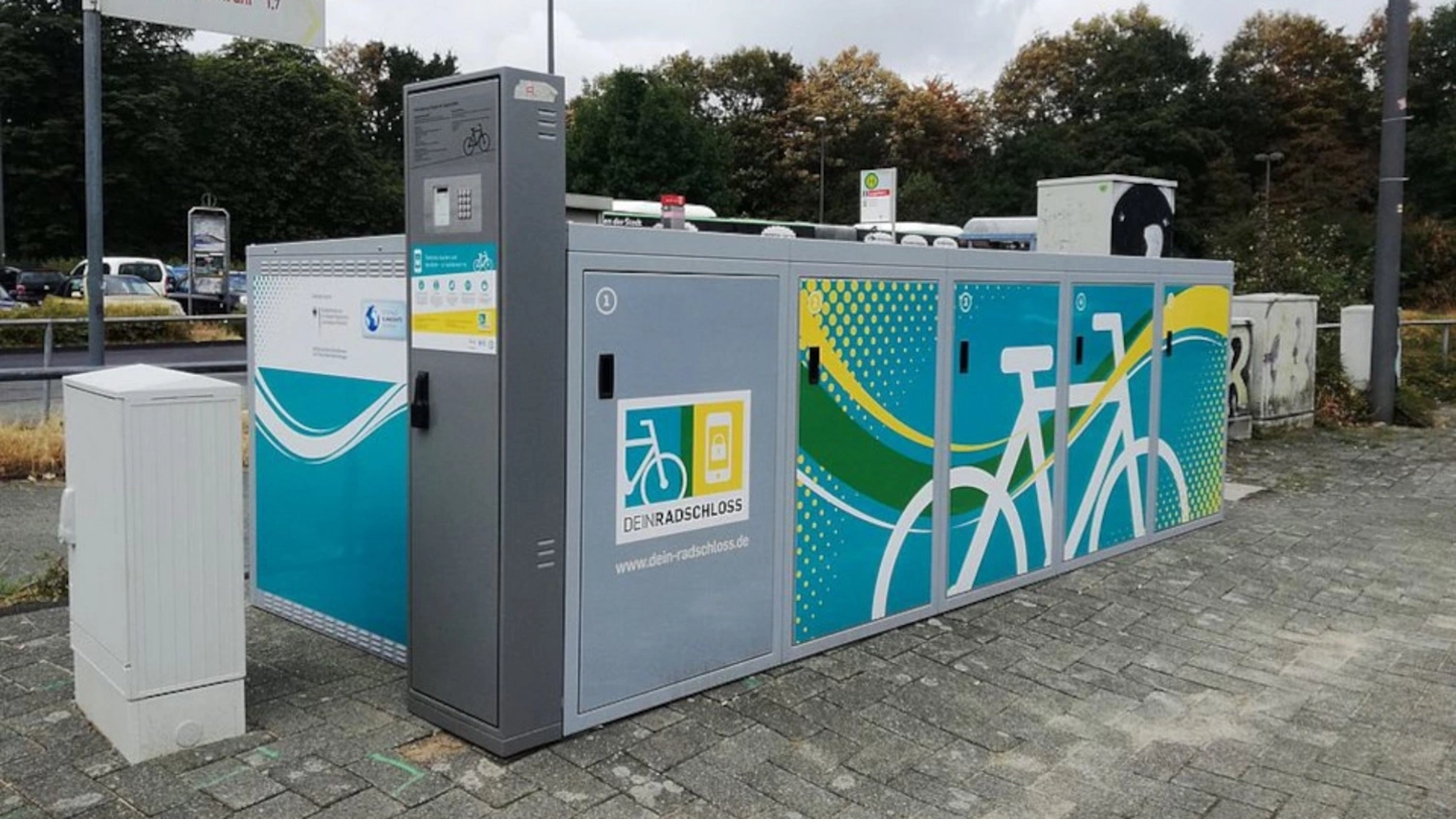 Die DeinRadschloss Anlage am Bahnhof Langenfeld