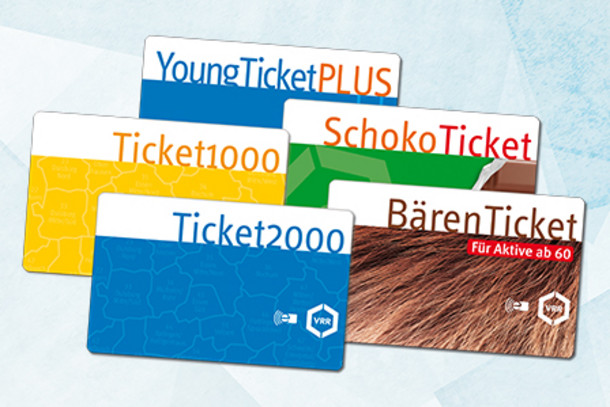 Die verschiedenen Abo-Tickets des VRRs