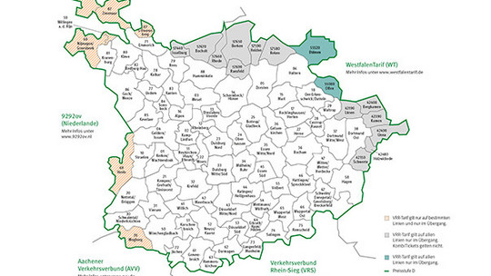 City, route & network maps | VRR