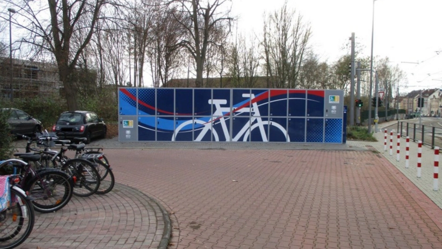 Die DeinRadschloss Anlage am Bahnhof in Bochum Langendreer