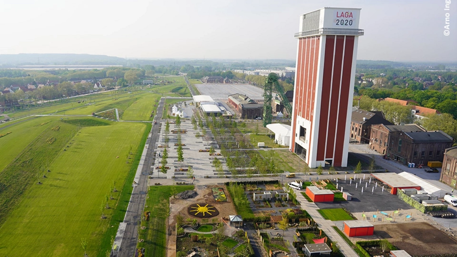 Landesgartenschau aus der Vogelperspektive